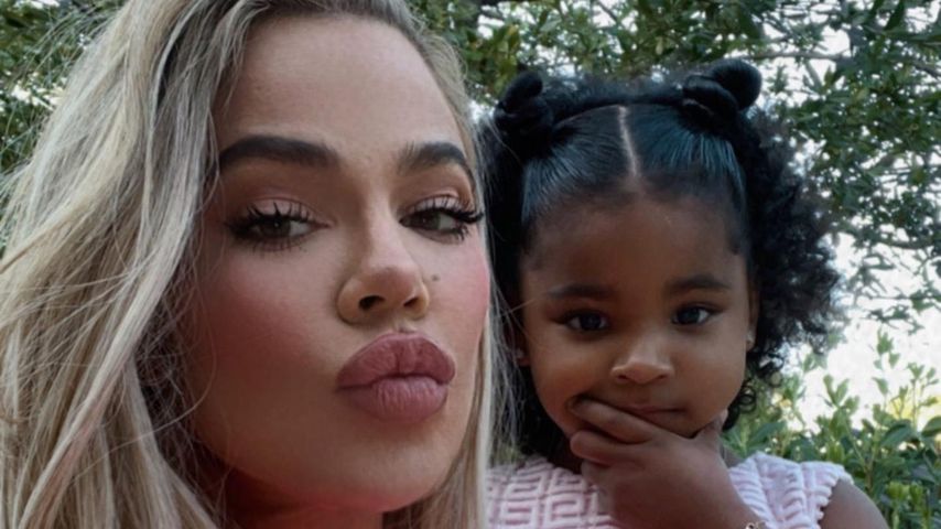 Khloé Kardashian mit ihrer Tochter True Thompson