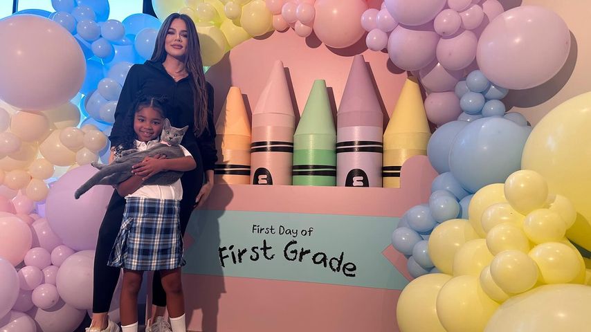 Khloé Kardashian und Tochter True im August 2024