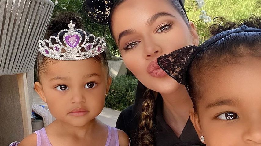 Stormi, Khloé und True im Oktober 2020