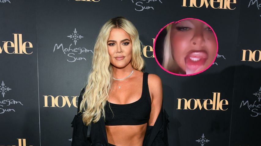 Mit Fake-Lippe: Khloé Kardashian wird an Halloween zur Puppe