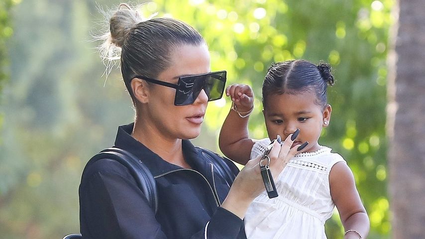 Khloe Kardashian mit Tochter True, Oktober 2019