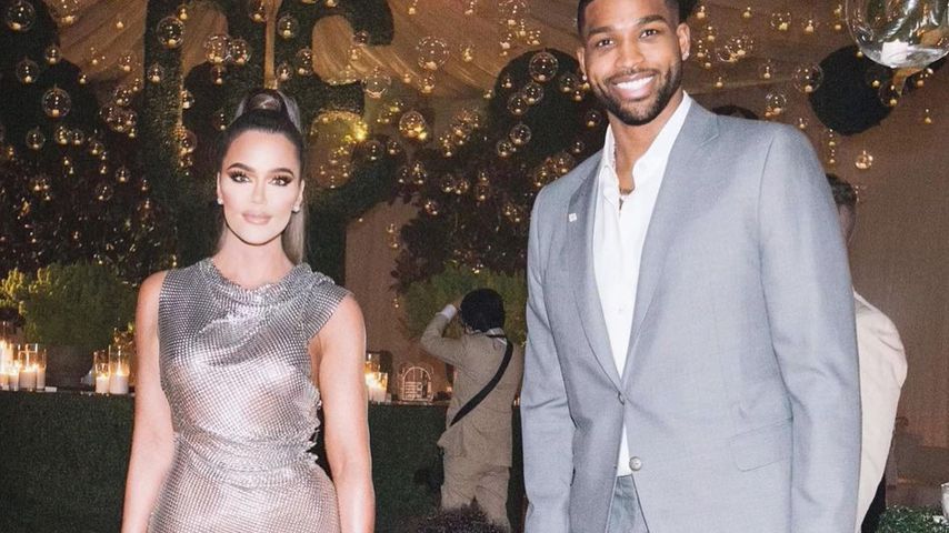 Khloé Kardashian und Tristan Thompson mit Töchterchen True