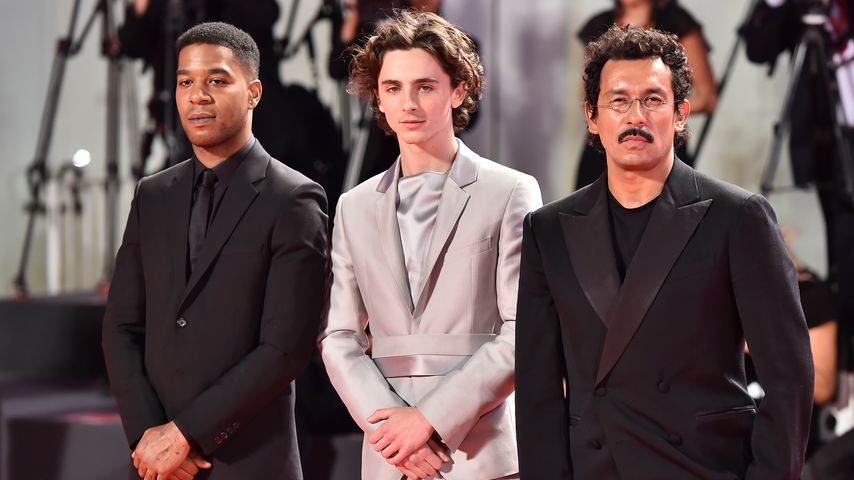 Kid Cudi, Timothée Chalamet und Haider Ackermann im September 2019