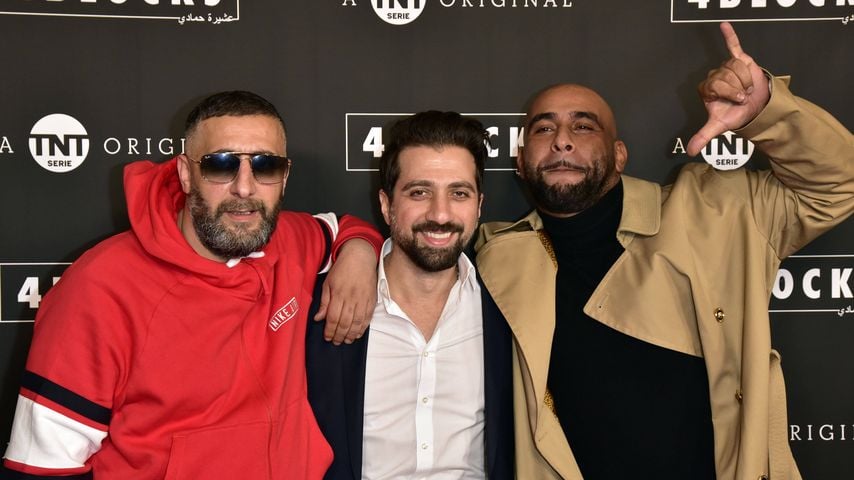 Kida Khodr Ramadan, Özgür Yildirim und Veysel bei der Premiere der 3. Staffel von "4 Blocks", 2019