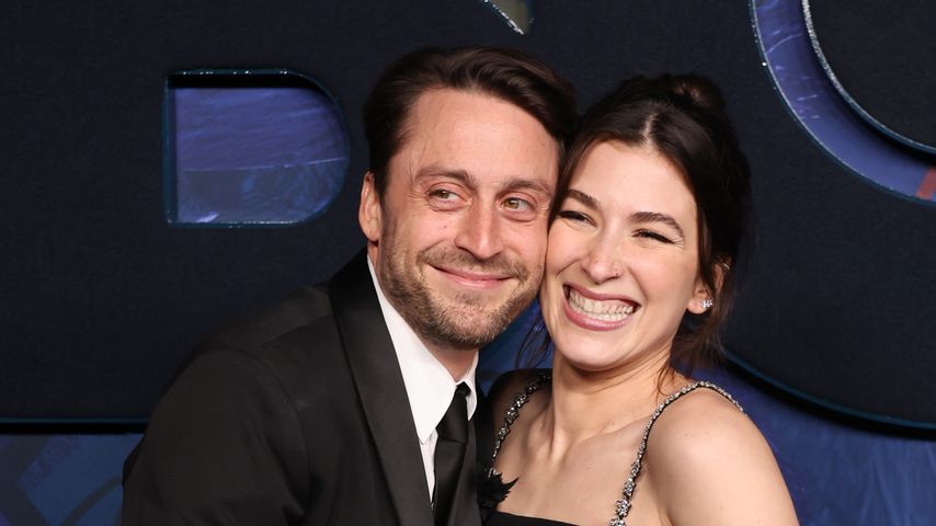 Kieran Culkin, Schauspieler, mit seiner Frau Jazz