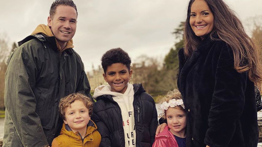 Kieran Hayler mit seiner Familie