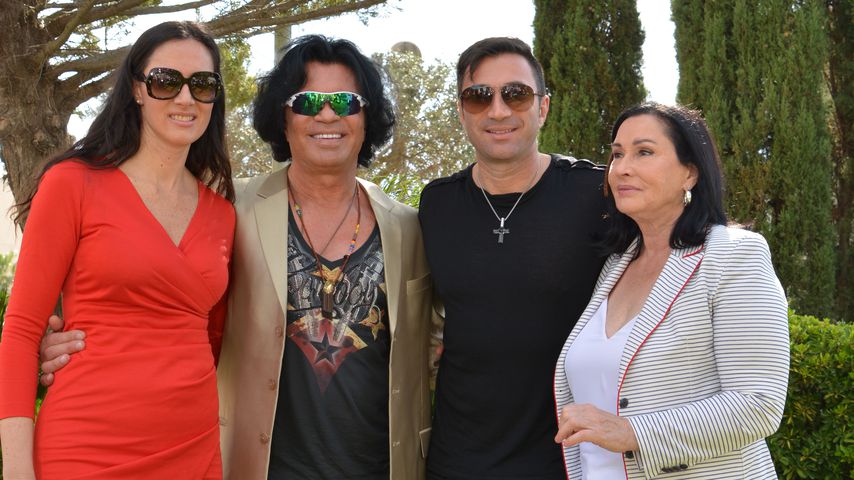 Kiki, Costa, Lucas und Ingrid Cordalis im März 2015