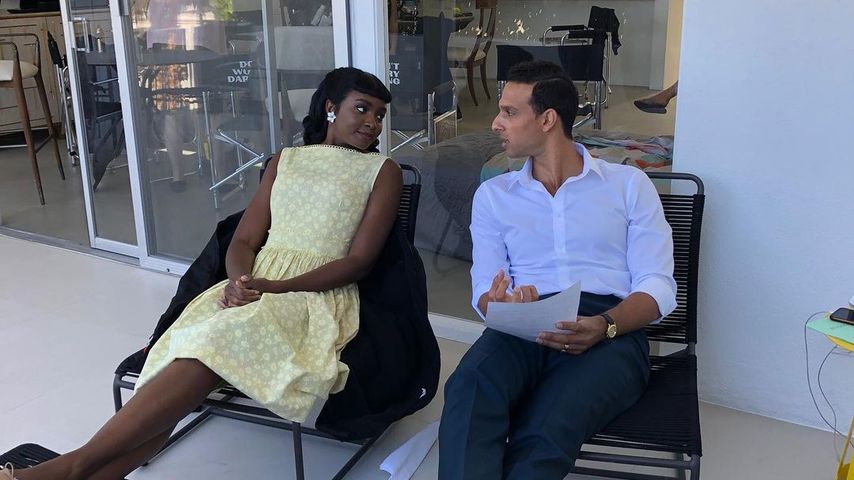Kiki Layne und Ariel Stachel am Set von "Don' Worry Darling"