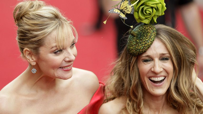 Kim Catrall und Sarah Jessica Parker 2008 in London