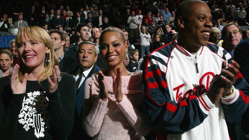 Kim Cattrall, Beyoncé und Jay-Z 2004 in New York