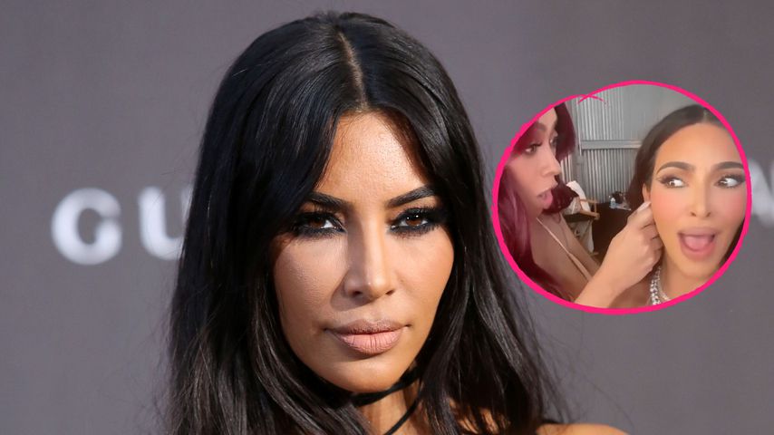 Autsch! Kim Kardashian lässt sich von Freundin La La piercen