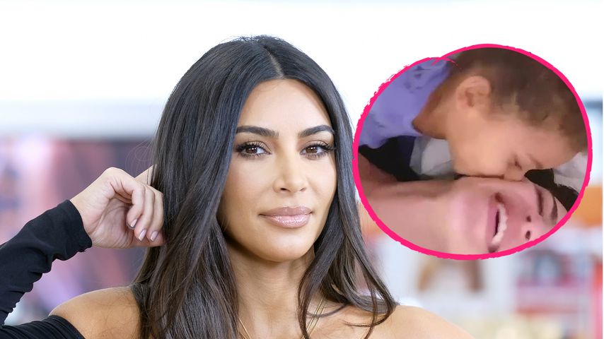 Knutscher von Saint (4): Kim Kardashian bekommt Lachanfall