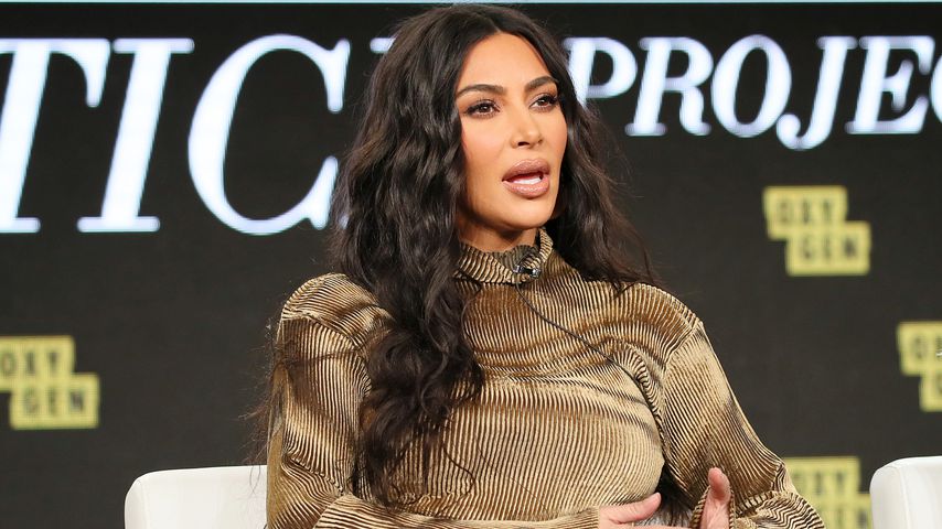 Kim Kardashian bei einer Podiumsdikussion in Pasadena im Januar 2020