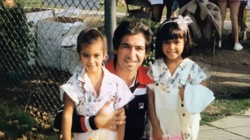 US-Star Kim Kardashian, ihr Vater Robert und Schwester Kourtney