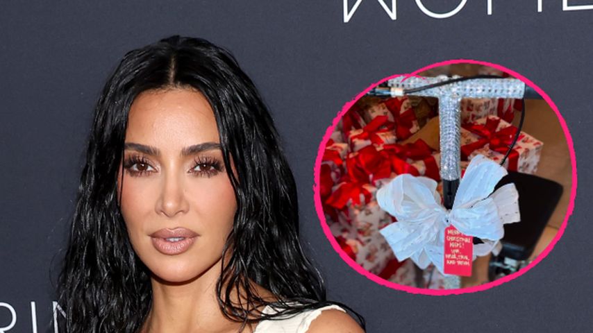 Kim Kardashian bekommt einen Glitzer-Roller zu Weihnachten