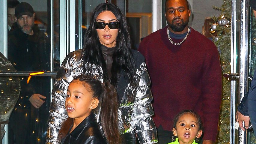 Kim Kardashian, North West, Kanye West und Saint West, Dezember 2019