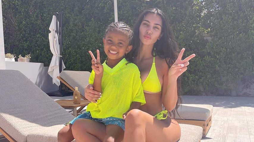 Kim Kardashian mit ihrem Sohn Saint