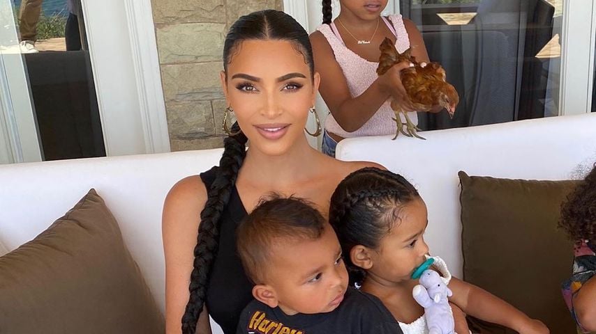Kim Kardashian mit ihren Kindern, Juli 2020