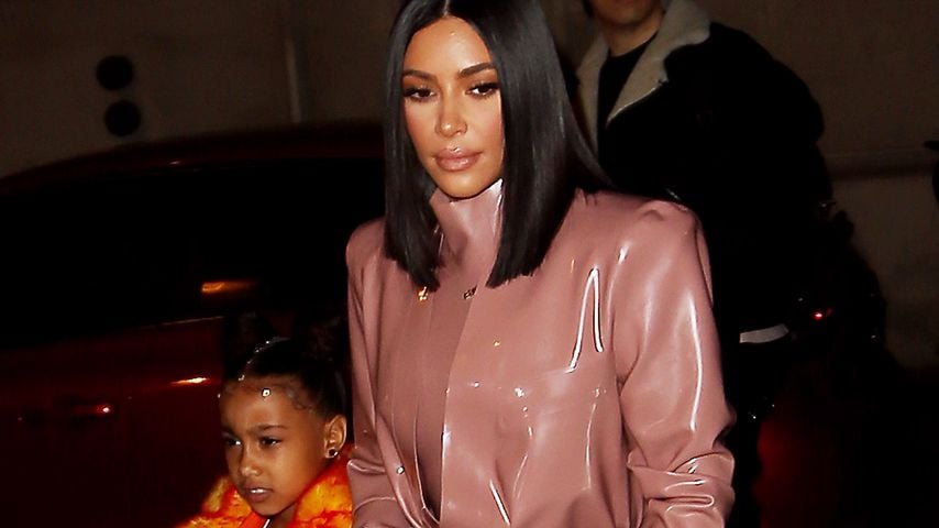 Kim Kardashian mit ihrer Tochter North in Paris 2020