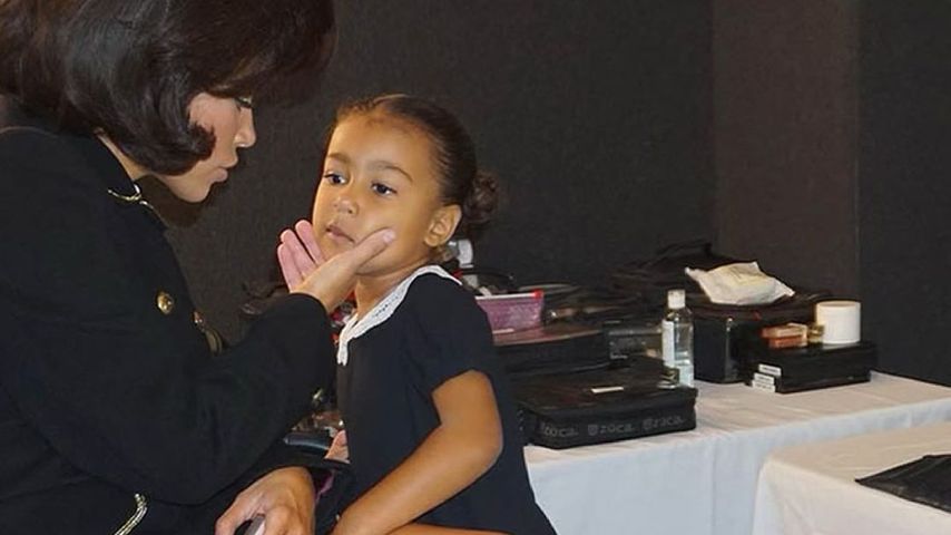 Kim Kardashian mit ihrer Tochter North West