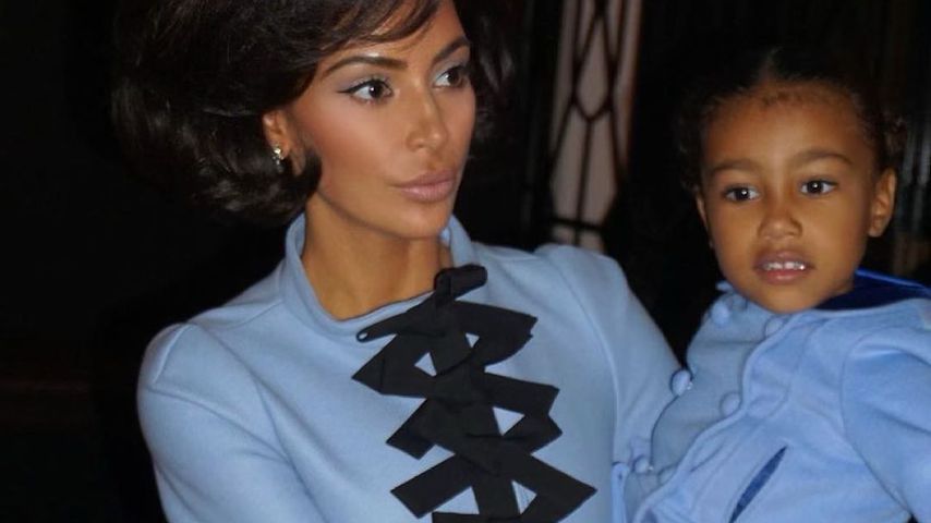 Kim Kardashian mit ihrer Tochter North West
