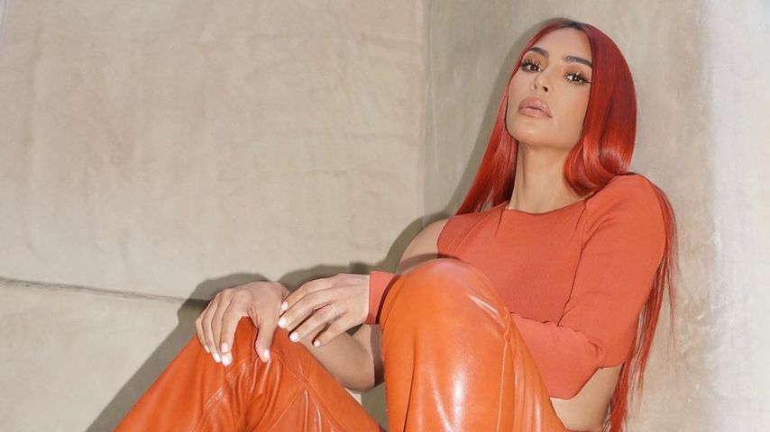 Rot oder braun: Welcher Hairstyle steht Kim K. besser?