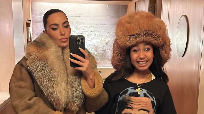 Kim Kardashian mit Tochter North im Restaurant "Nobu" in L.A.