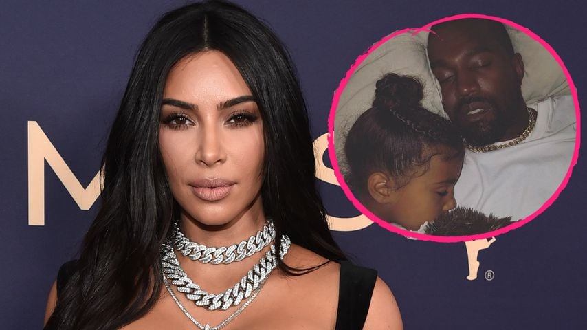 Kim postet zauberhaftes Schlaf-Pic von Kanye und Northie!