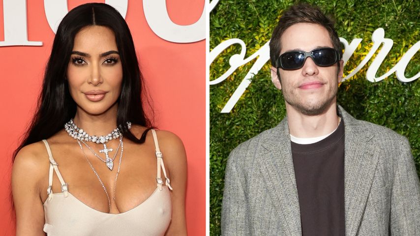 Collage: Kim Kardashian, Pete Davidson