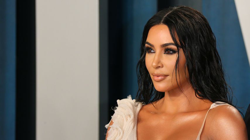 Kim Kardashian auf der Vanity Fair Oscar Party im Februar 2020