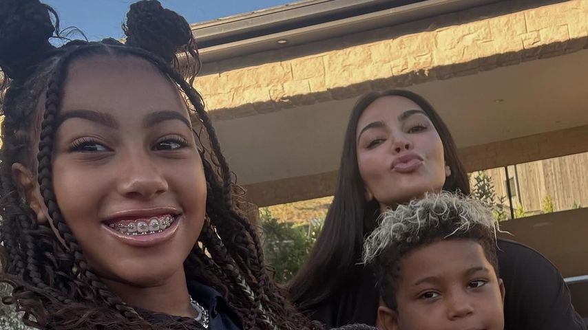 Kim Kardashian mit ihren Kindern, September 2024
