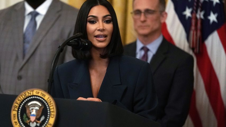 Kim Kardashian im Weißen Haus in Washington D.C. im Juni 2019