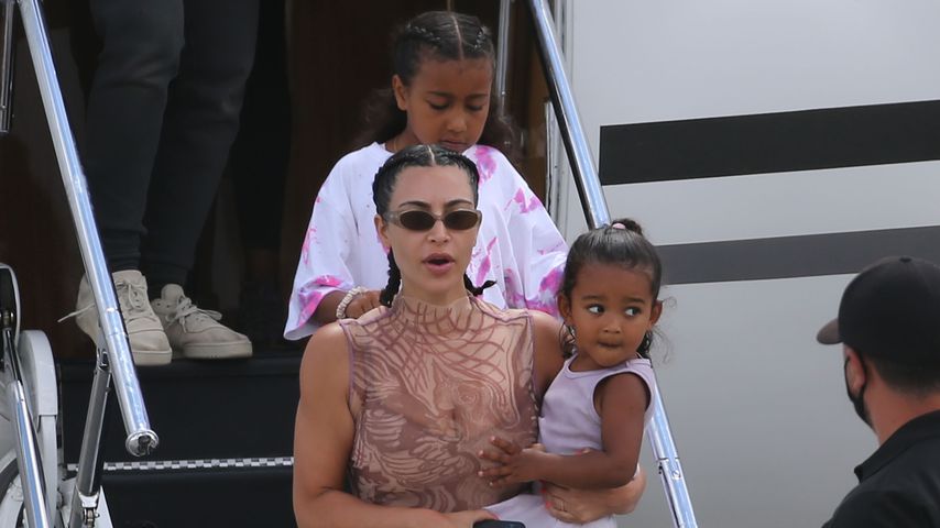 Kim Kardashian mit ihrer Tochter Chicago West im August 2020