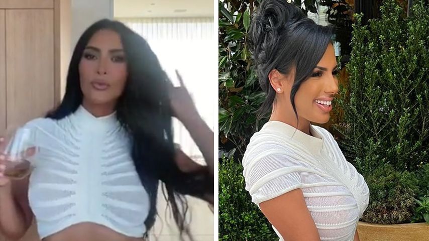 Peinlich? Kim Kardashian und Kanyes Ex tragen gleichen Look!