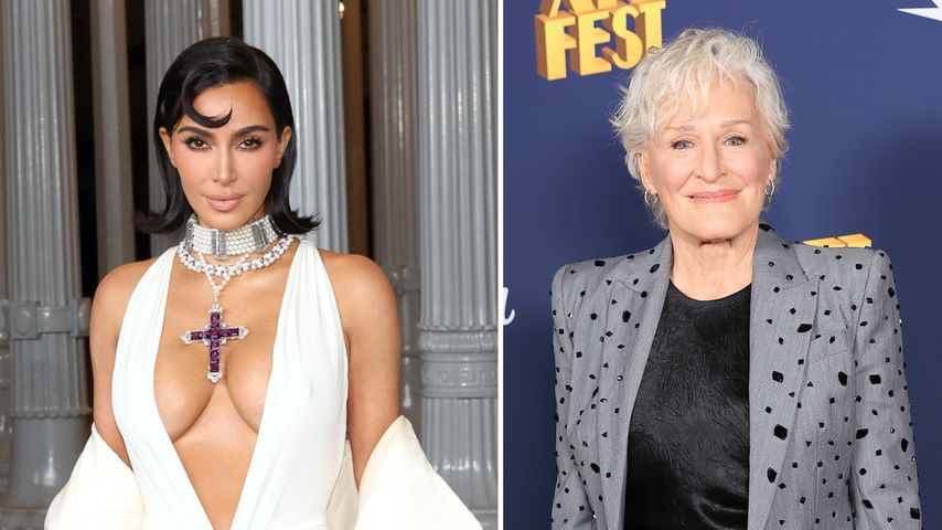Kim Kardashian war beim Filmdreh mit Glenn Close nervös