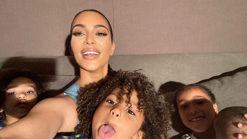 Kim Kardashian und ihre Kinder Saint, Chicago, North und Psalm im Mai 2020