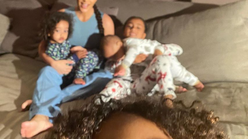 Kim Kardashian und ihre Kinder Psalm, Saint, Chicago und North im Mai 2020