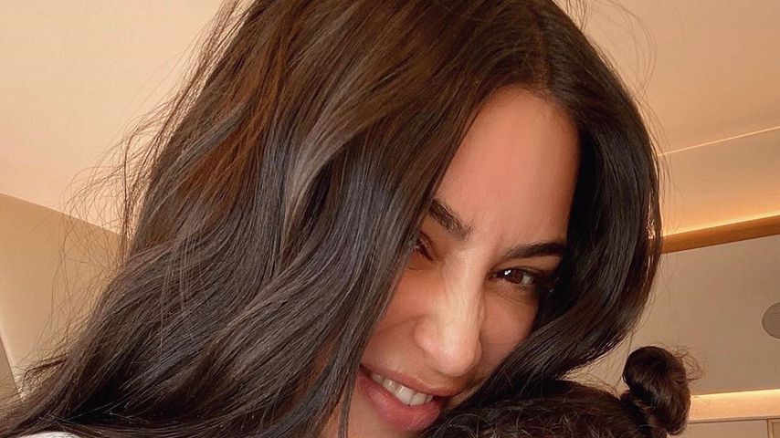 Kim Kardashian und ihre Tochter Chicago West im Juni 2020