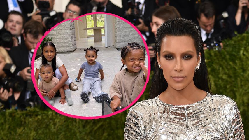 Süßes Geschwisterbild: Kim K. teilt Foto mit allen vier Kids