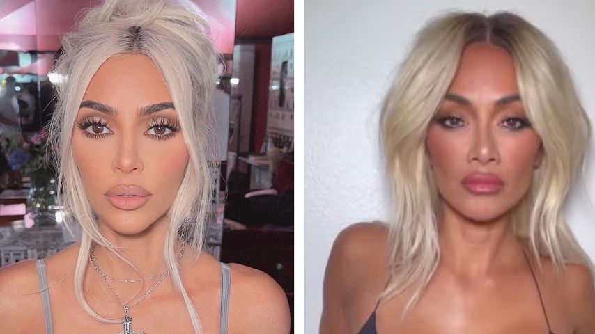 Kim K.-Double? Nicole Scherzinger mit platinblondem Haar