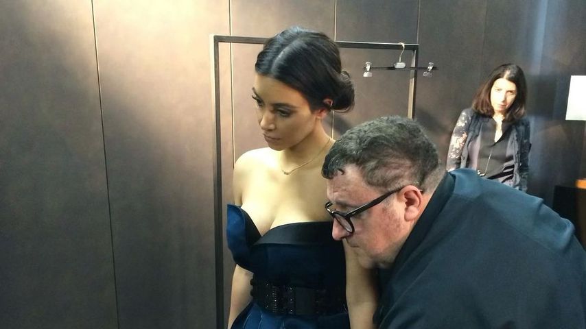 Kim Kardashian und Designer Alber Elbaz