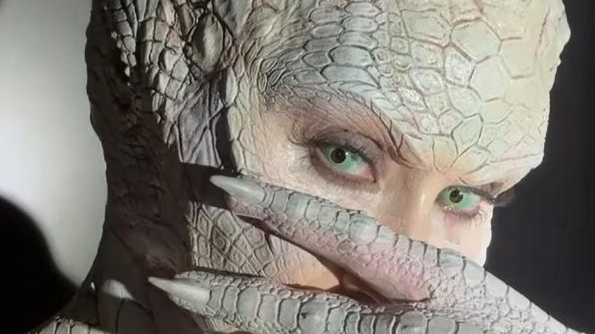 Kim Kardashian im Reptilien-Kostüm, Oktober 2024