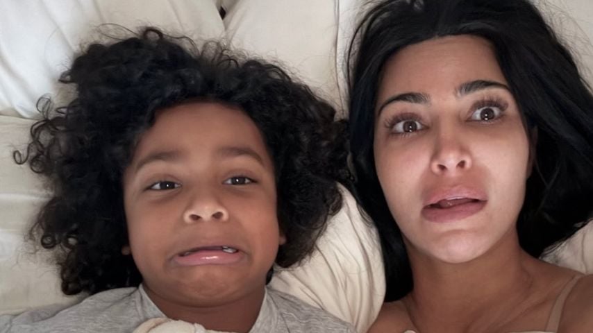 Kim Kardashian mit ihrem Sohn Psalm, Februar 2026