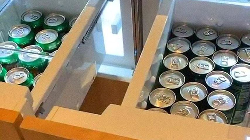 Kim Kardashians Kühlschrank mit Erfrischungsgetränken