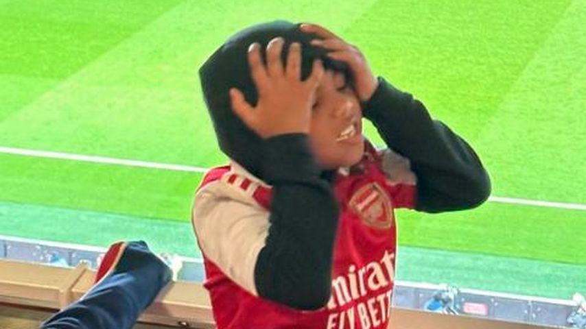 Kim Kardashians Sohn Saint West beim Europa-League-Spiel