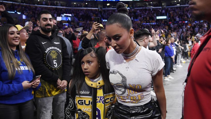 Kim Kardashian mit ihrer Tochter North