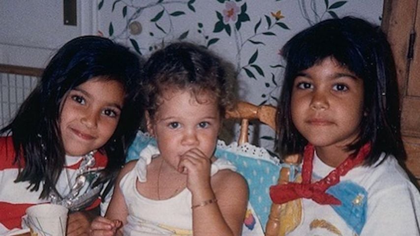 Kim, Khloe und Kourtney Kardashian als Kinder