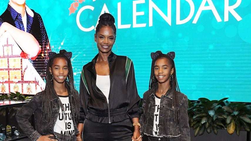 Kim Porter mit den Zwillingen Jessie und D'Lila