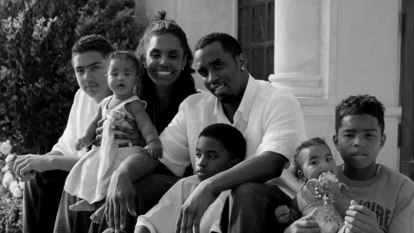 Kim Porter und P. Diddy mit ihrer Familie