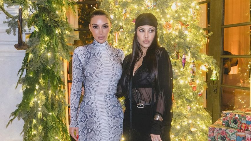 Kim und Kourtney Kardashian im Dezember 2024